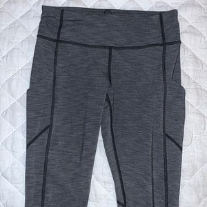 Lululemon 28” Heathered Grey Leggings
